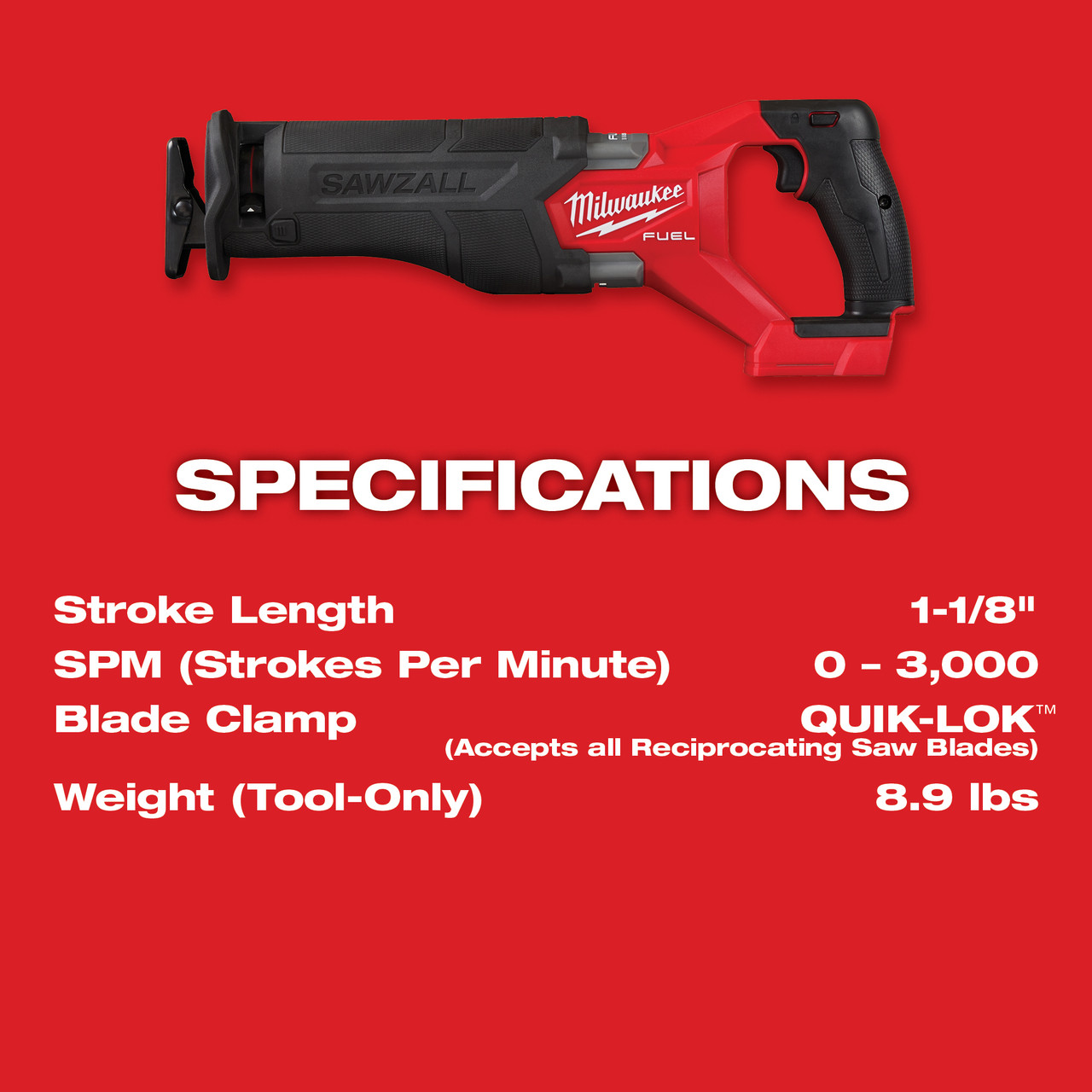 M18 FUEL SAWZALL Recip Saw